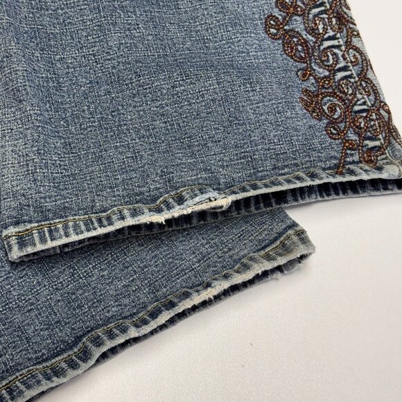 Z. Cavaricci Blue Jeans with Brown Embroidery - Picture 10 of 16